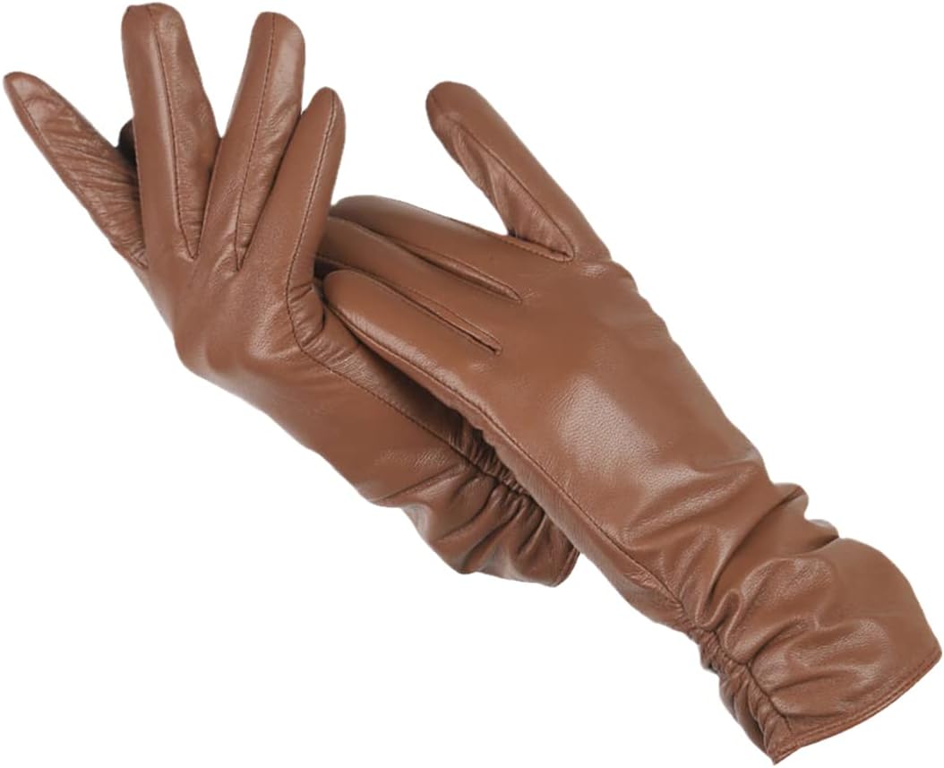 Leren Handschoenen - Dames Warme Bontgevoerde Winterhandschoenen-Hallo Susanne