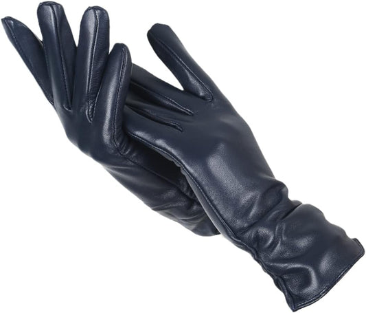 Leren Handschoenen - Dames Warme Bontgevoerde Winterhandschoenen-Hallo Susanne