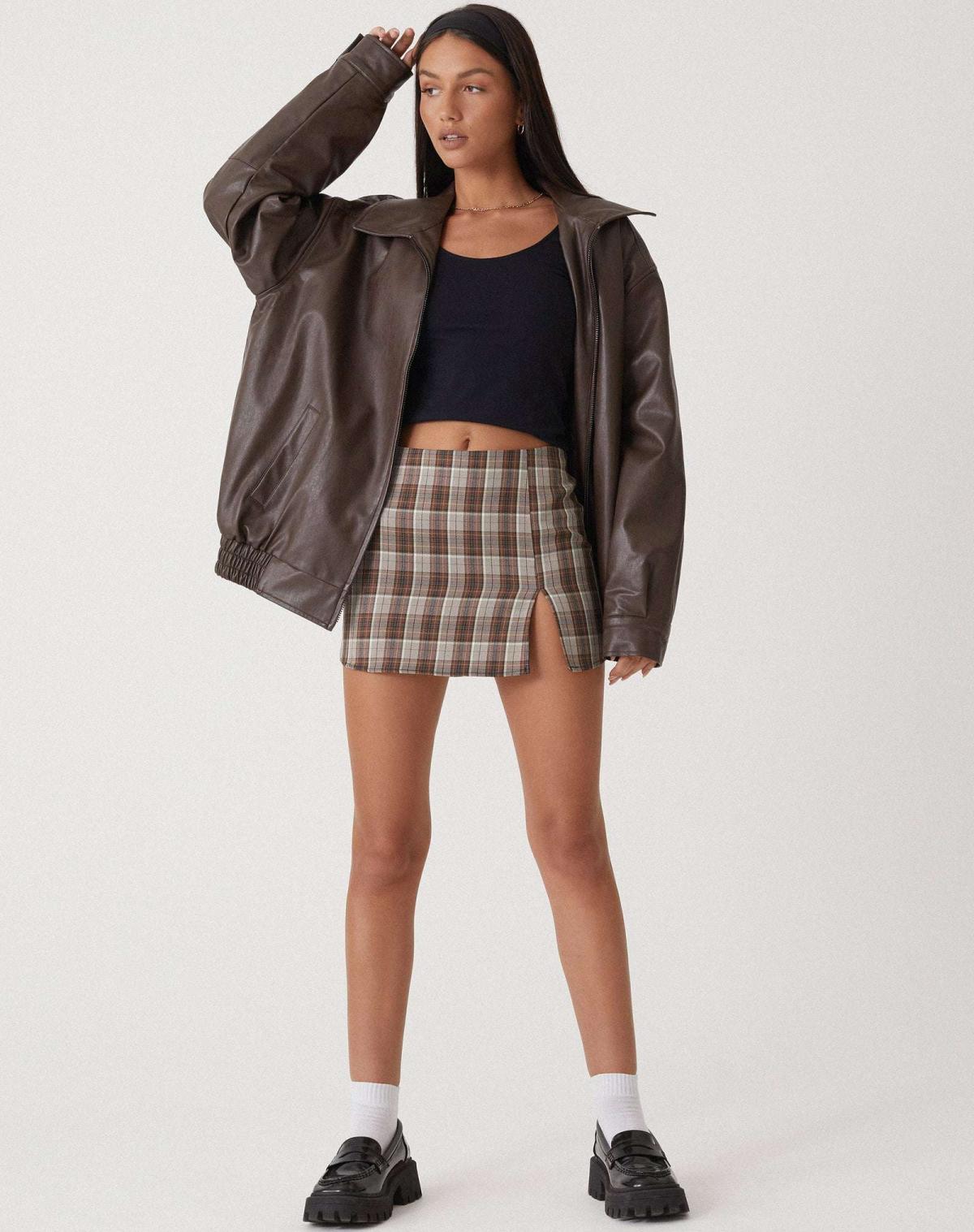 Leren jack | Oversized | Kunstleer | Leren bomberjack | Damesjassen-Hallo Susanne