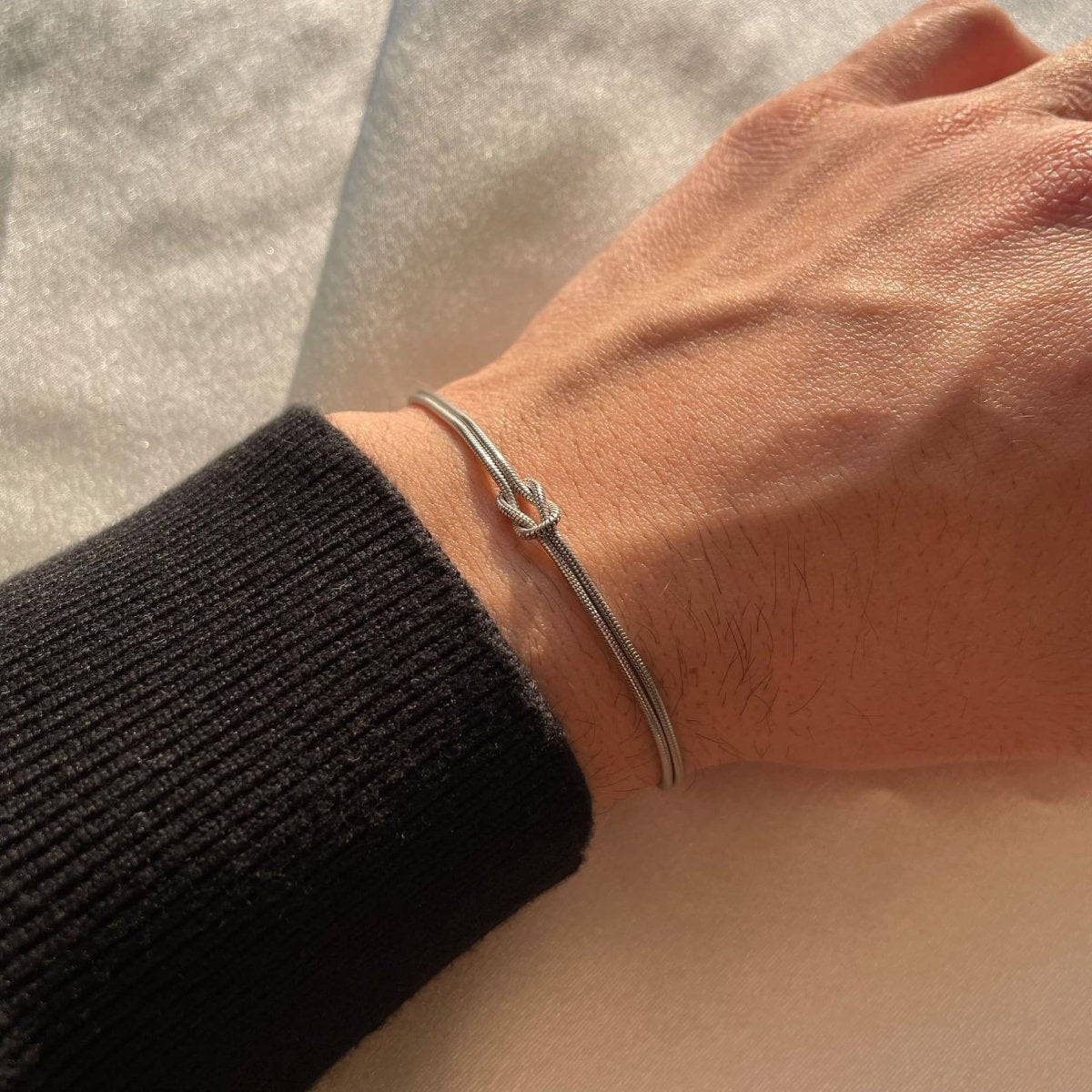 Liefdesknoop Armband | verstelbaar | minimalistisch | gouden armband | damesarmband-Hallo Susanne