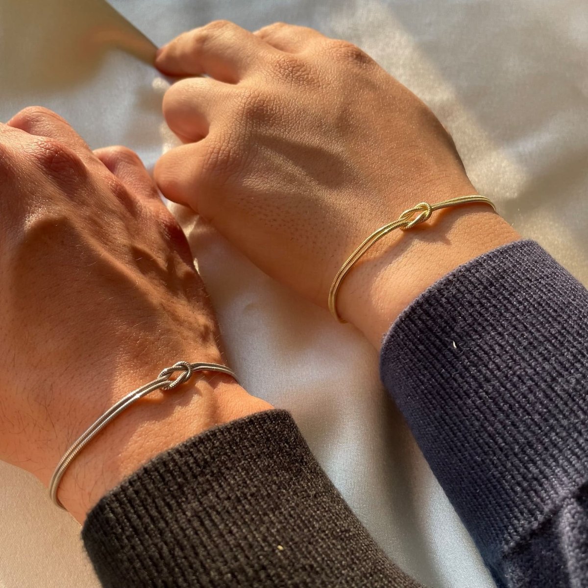 Liefdesknoop Armband | verstelbaar | minimalistisch | gouden armband | damesarmband-Hallo Susanne