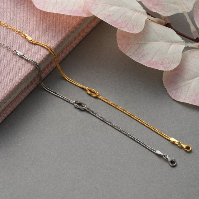 Liefdesknoop Armband | verstelbaar | minimalistisch | gouden armband | damesarmband-Hallo Susanne