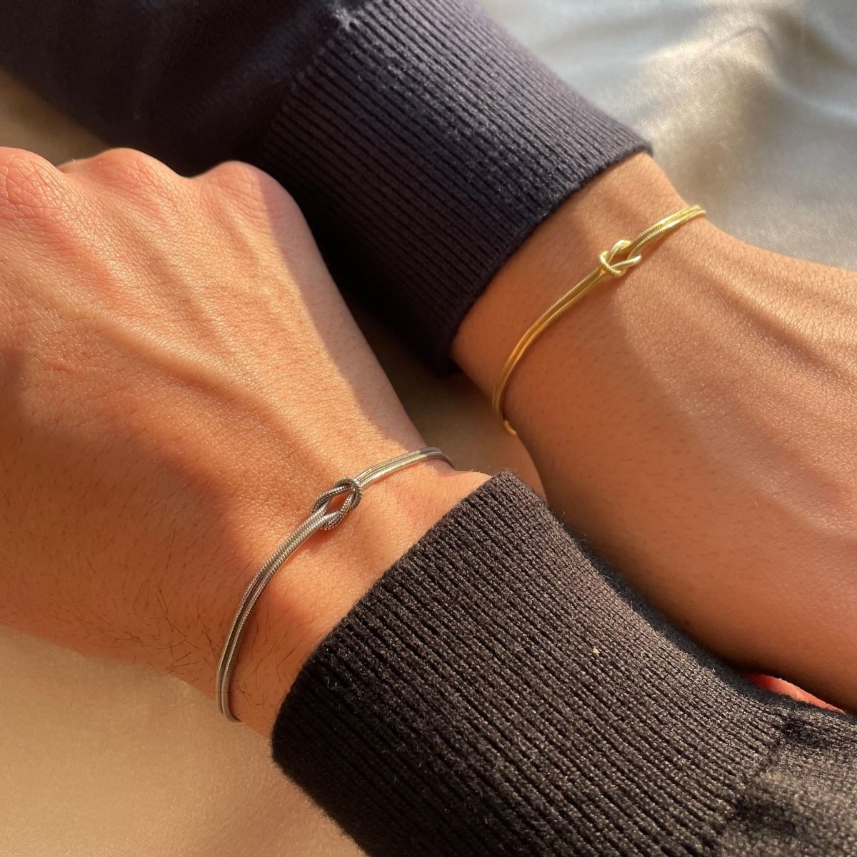 Liefdesknoop Armband | verstelbaar | minimalistisch | gouden armband | damesarmband-Hallo Susanne