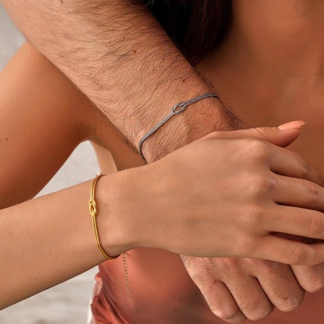 Liefdesknoop Armband | verstelbaar | minimalistisch | gouden armband | damesarmband-Hallo Susanne