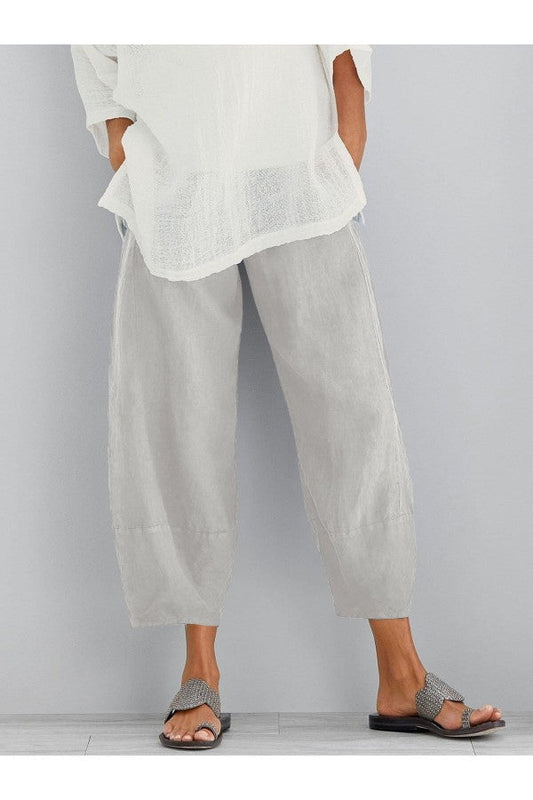 Linnen Broek - Los Model - Enkellengte - Zomerbroek - Damesbroek-Hallo Susanne