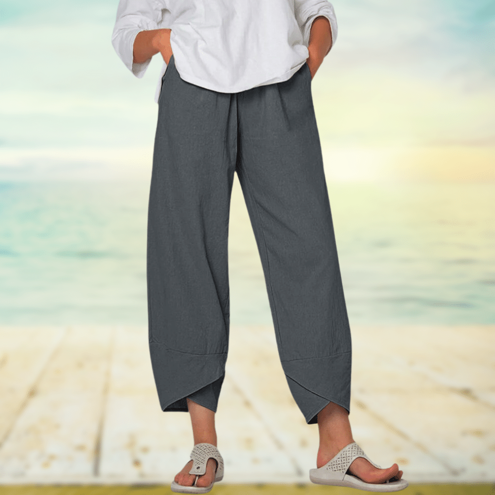 Linnen broek - Casual - Los model - Zomerbroek - Damesbroek-Hallo Susanne