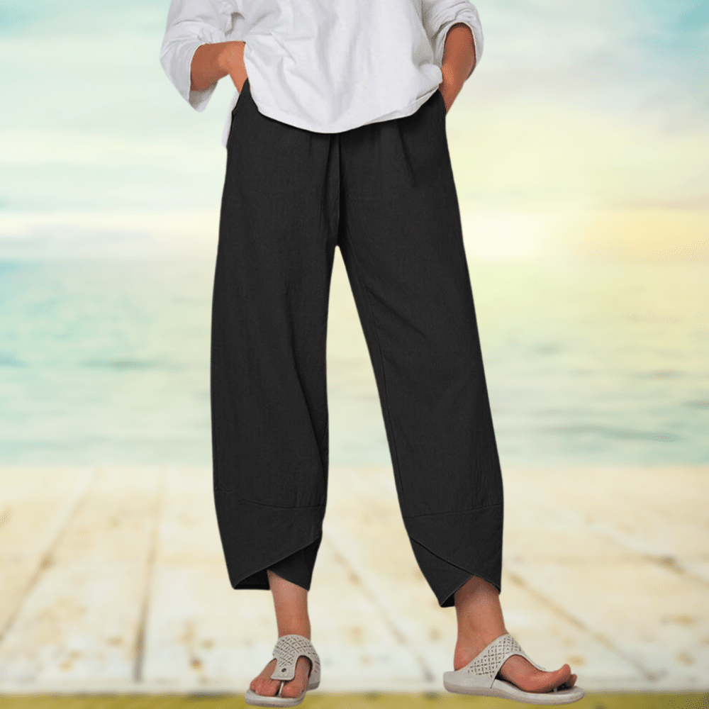 Linnen broek - Casual - Los model - Zomerbroek - Damesbroek-Hallo Susanne