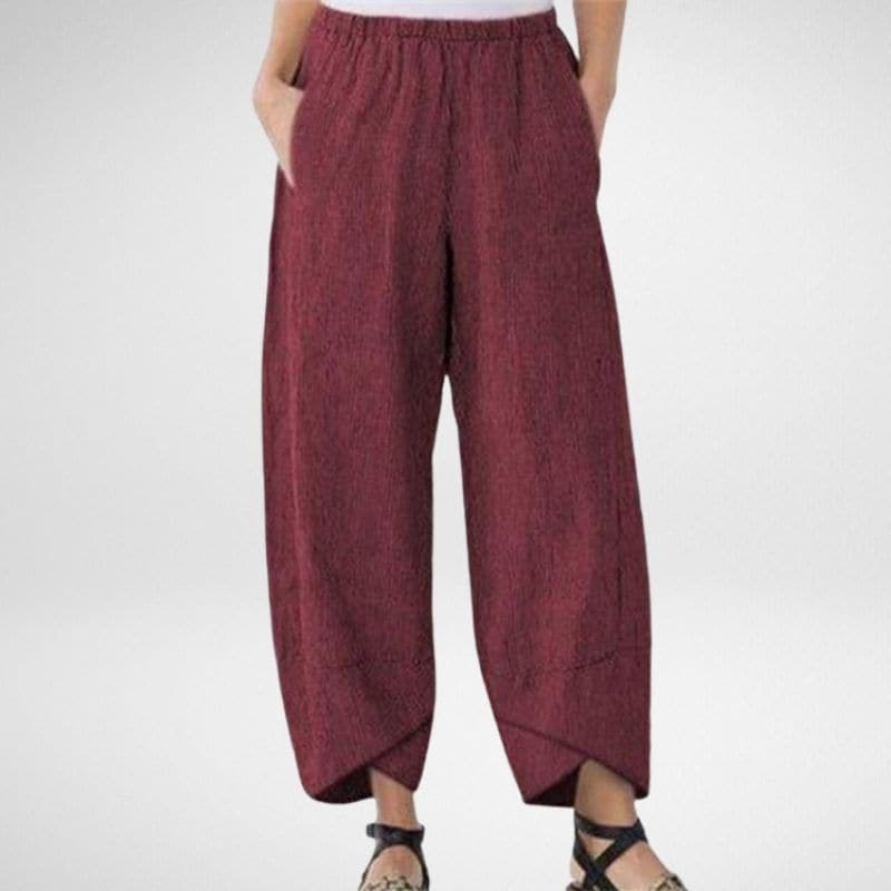 Linnen broek - Casual - Los model - Zomerbroek - Damesbroek-Hallo Susanne