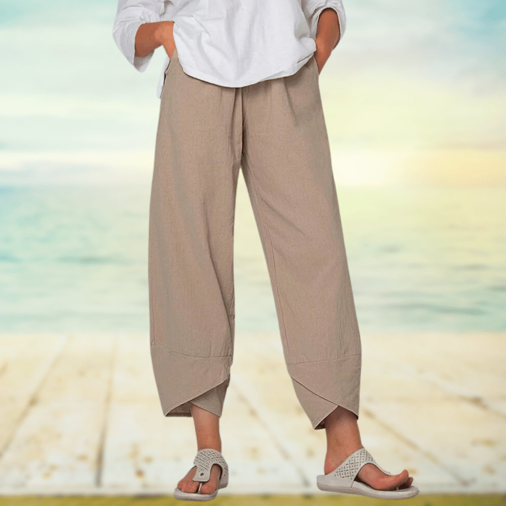 Linnen broek - Casual - Los model - Zomerbroek - Damesbroek-Hallo Susanne