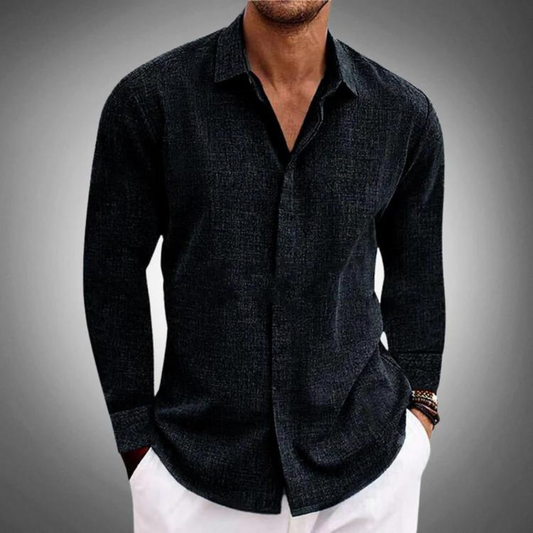 Linnen overhemd - Zomer - Lange mouwen - Button-Up overhemd - Heren overhemd-Hallo Susanne