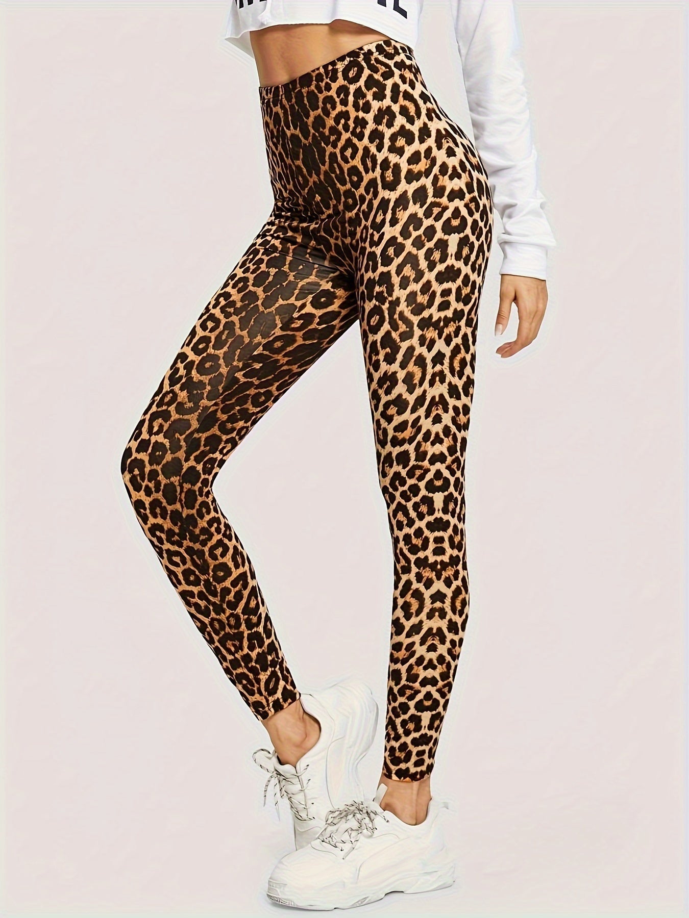 Luipaard Legging | Stretch | Bedrukt | Skinny legging | Legging met hoge taille-Hallo Susanne