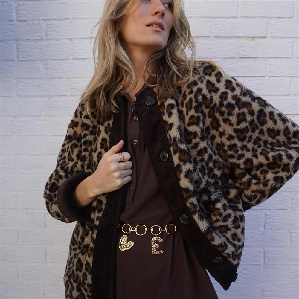 Luipaardjas | Oversized | Herfst | Teddyjas | Vrouwenjas-Hallo Susanne