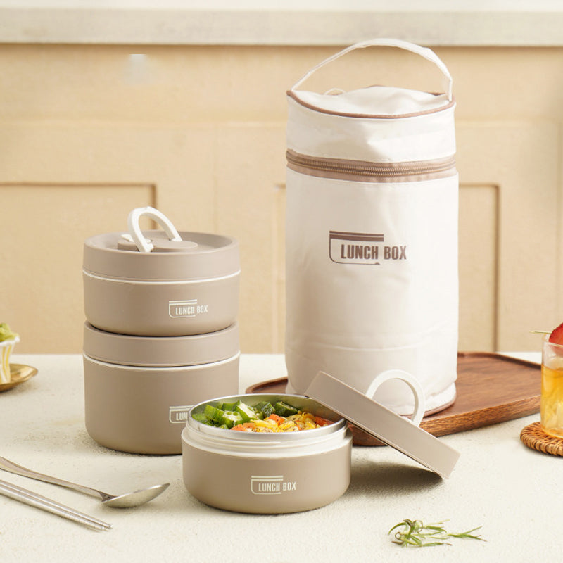 Lunchbox - Stapelbaar - Verwarmbaar - Lunchboxen voor volwassenen - Geïsoleerde voedselcontainer-Hallo Susanne