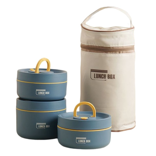 Lunchbox - Stapelbaar - Verwarmbaar - Lunchboxen voor volwassenen - Geïsoleerde voedselcontainer-Hallo Susanne