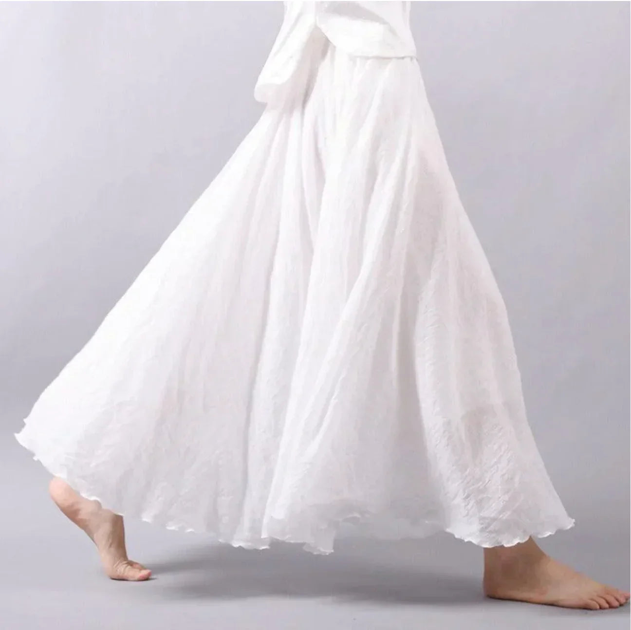 Maxi Rok | Katoen | Hoge Taille | Bell Rok | Boho Maxi Rok-Hallo Susanne