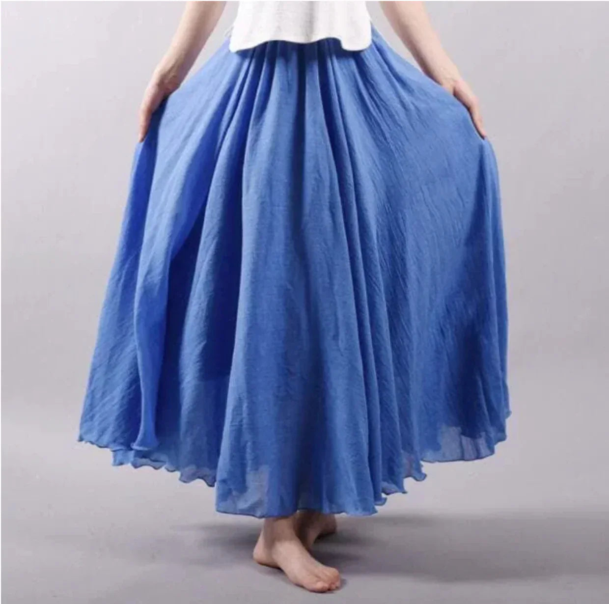 Maxi Rok | Katoen | Hoge Taille | Bell Rok | Boho Maxi Rok-Hallo Susanne