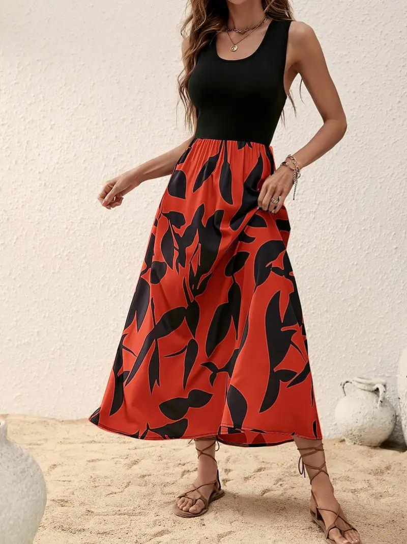 Maxi-jurk - Mouwloos - Soepelvallend - Zomerjurk - Maxi-zomerjurk-Hallo Susanne