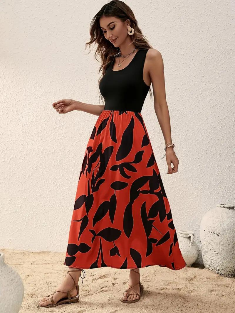 Maxi-jurk - Mouwloos - Soepelvallend - Zomerjurk - Maxi-zomerjurk-Hallo Susanne