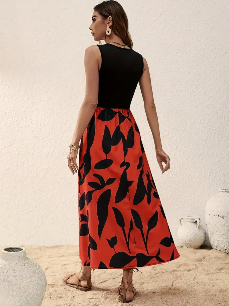 Maxi-jurk - Mouwloos - Soepelvallend - Zomerjurk - Maxi-zomerjurk-Hallo Susanne