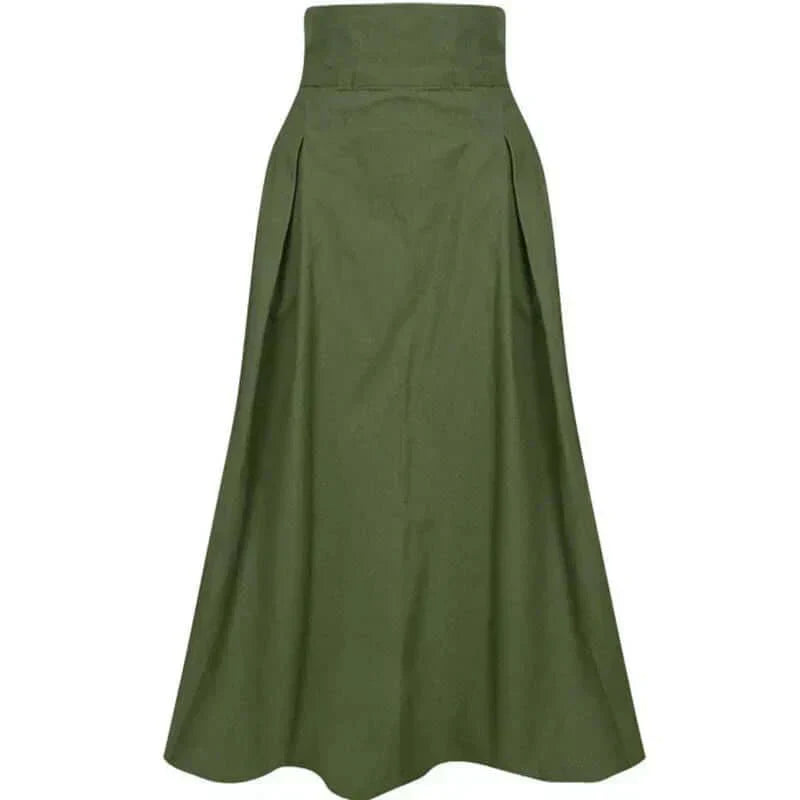 Midi-rok | Elegant | Tailleband | Belrok | Rok met hoge taille-Hallo Susanne