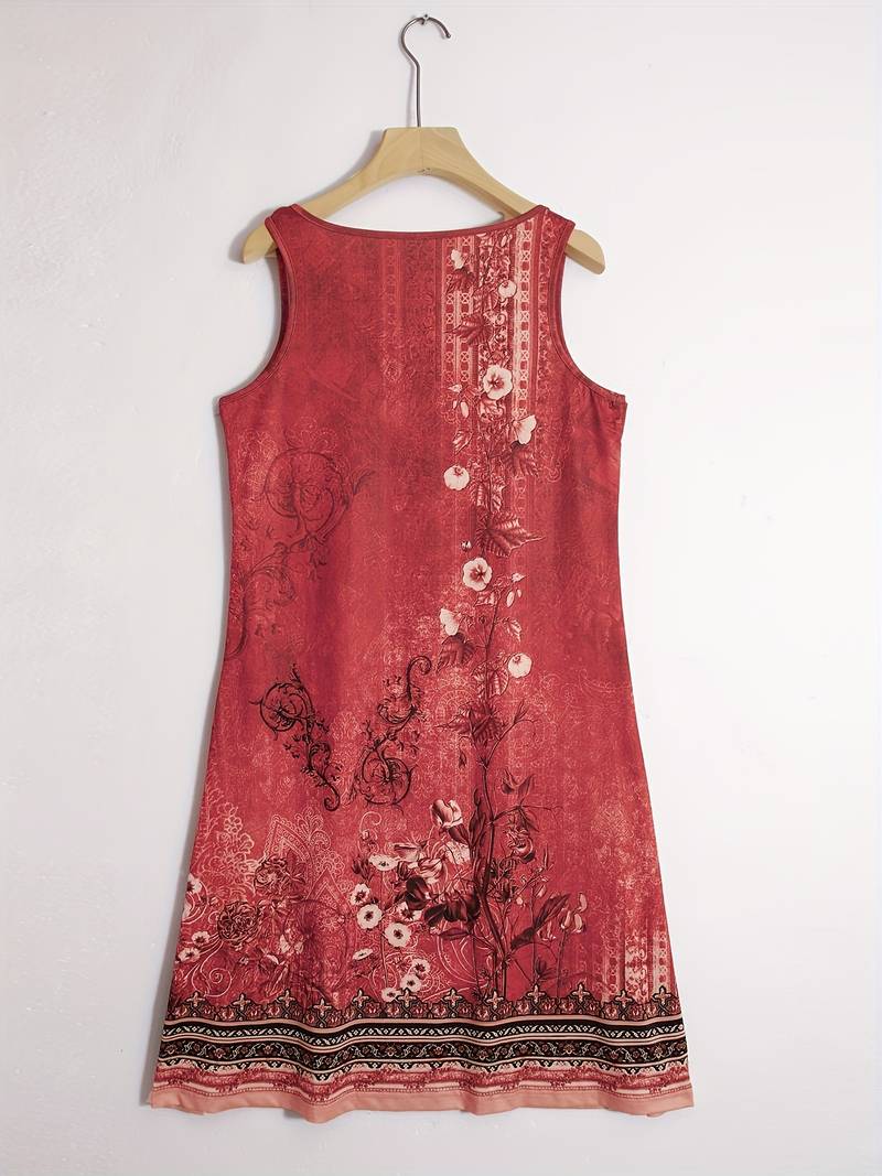 Mini-jurk | Mouwloos | Los model | Boho-jurk | Zomerjurk-Hallo Susanne