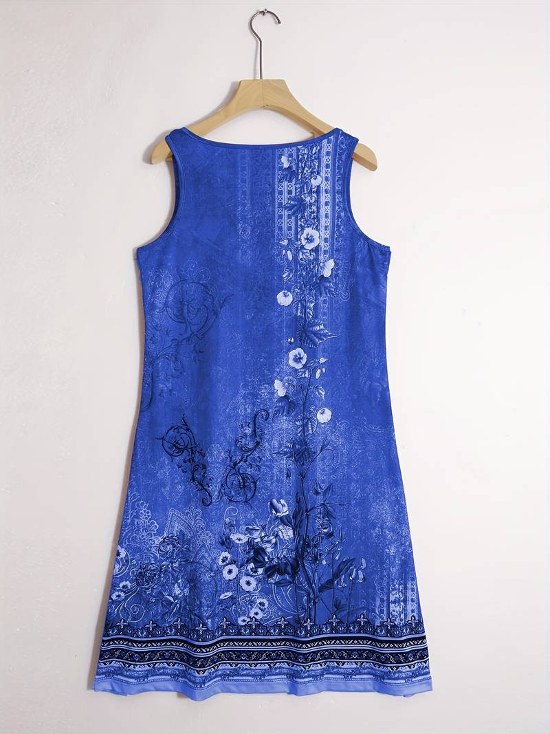 Mini-jurk | Mouwloos | Los model | Boho-jurk | Zomerjurk-Hallo Susanne