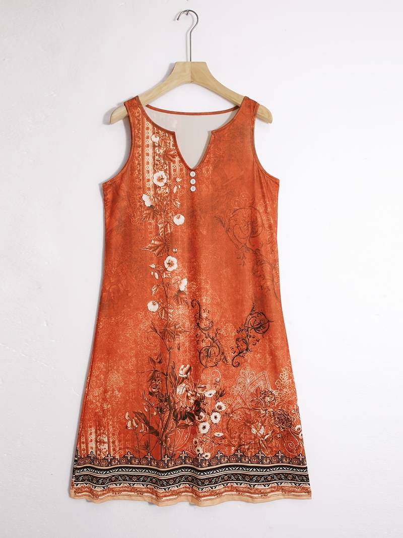 Mini-jurk | Mouwloos | Los model | Boho-jurk | Zomerjurk-Hallo Susanne