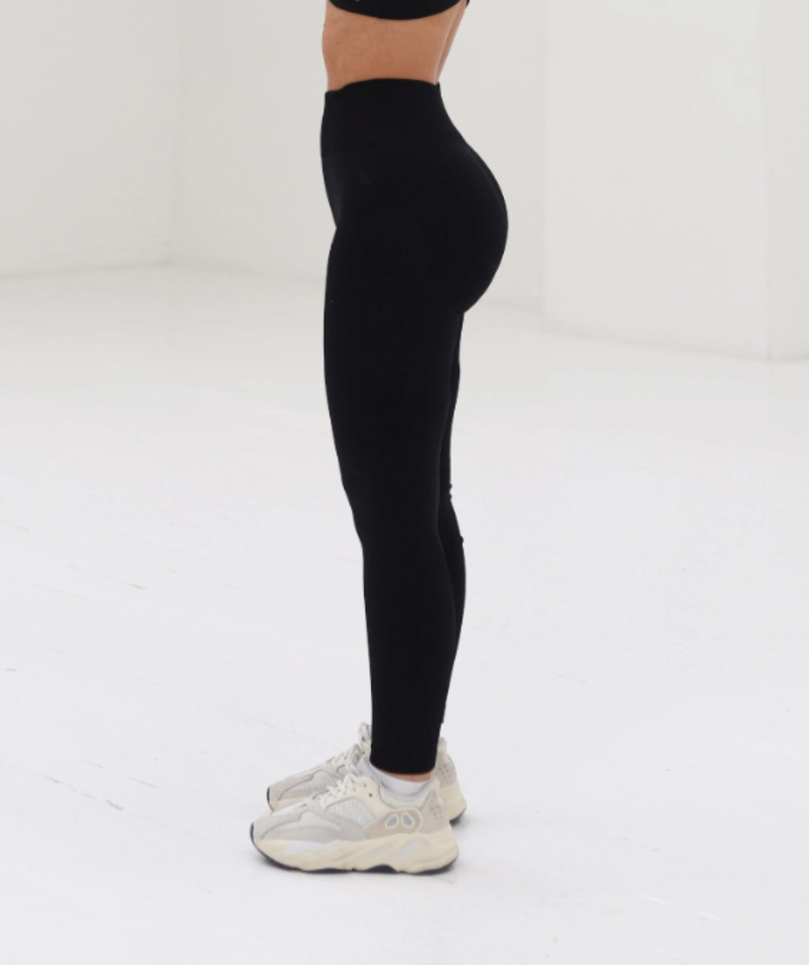 Naadloze geribbelde contour legging-Hallo Susanne