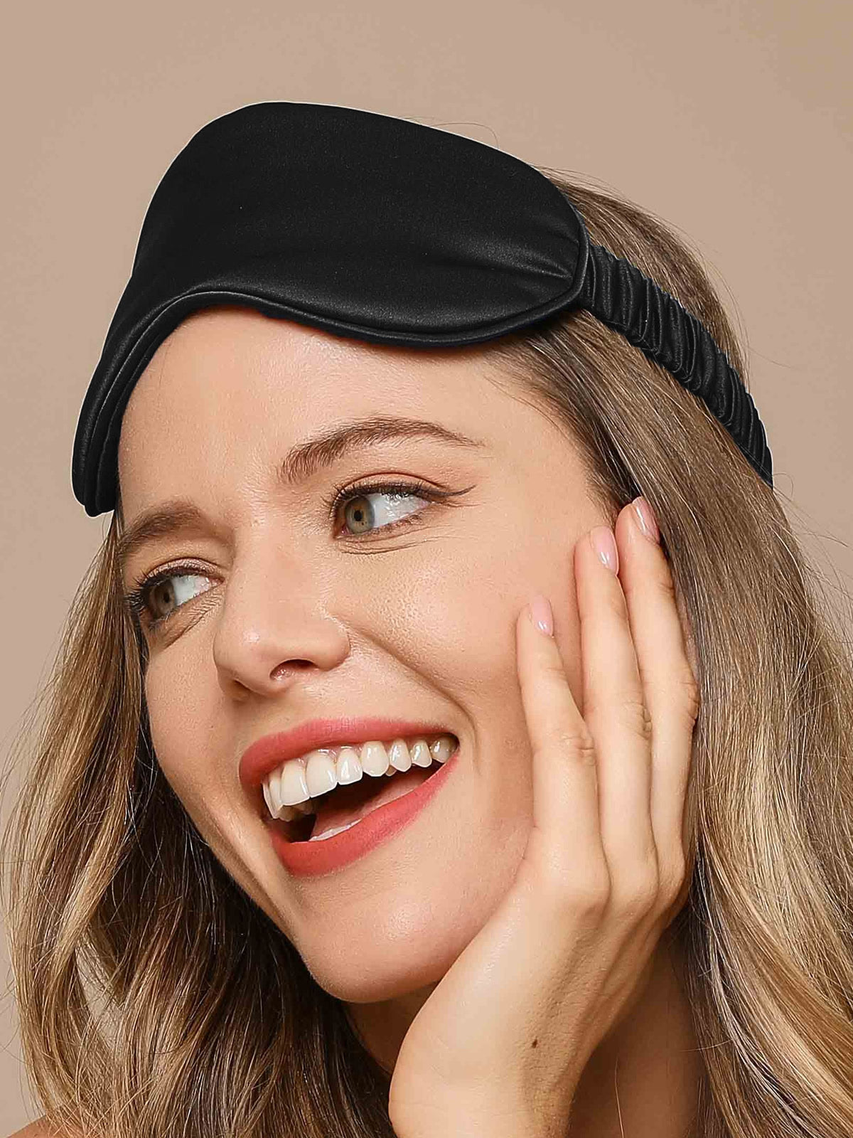 Oogmasker | Zijde | Elastiek | Slaapblinddoek | Slaapmasker-Hallo Susanne