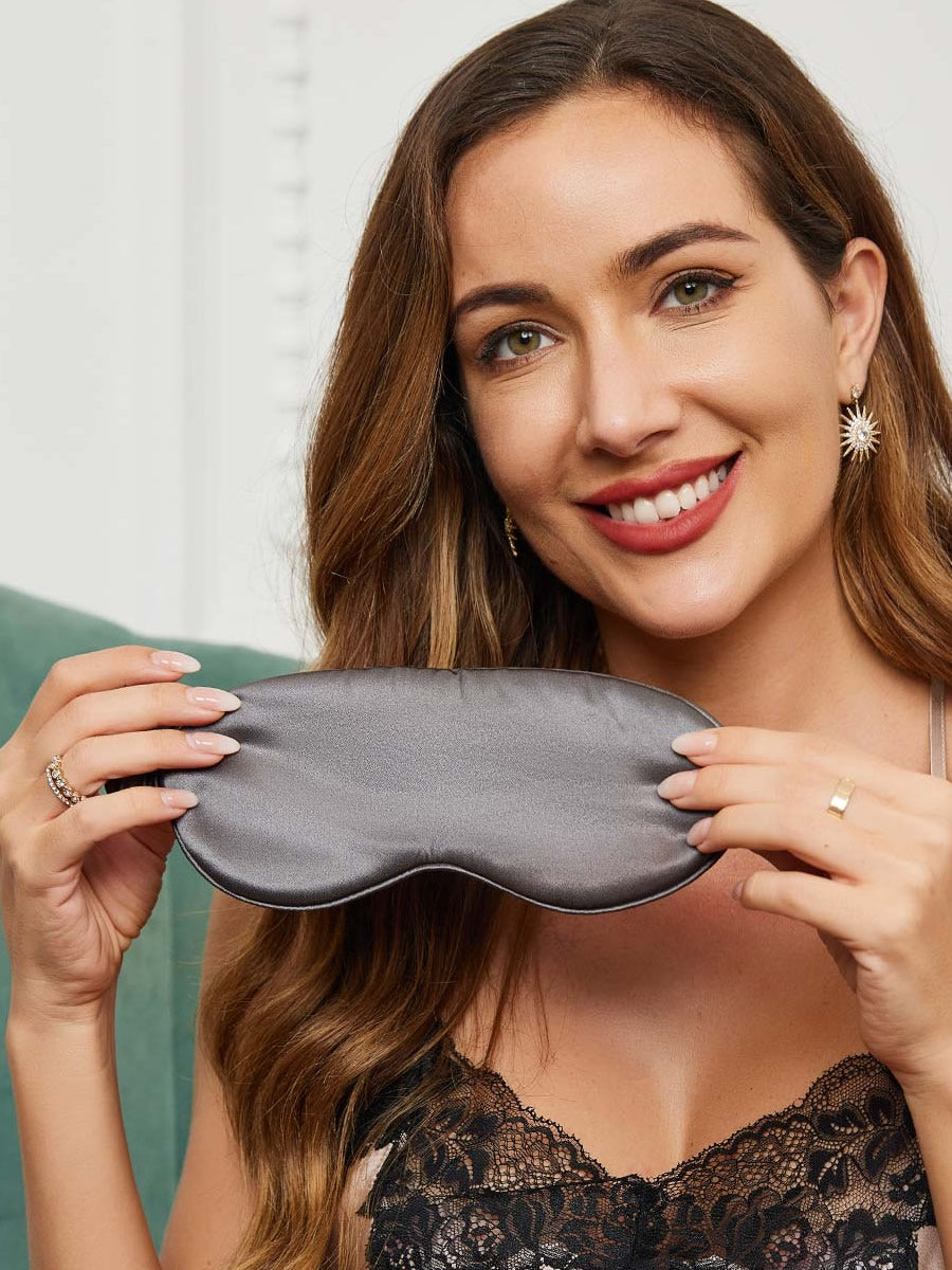 Oogmasker | Zijde | Elastiek | Slaapblinddoek | Slaapmasker-Hallo Susanne