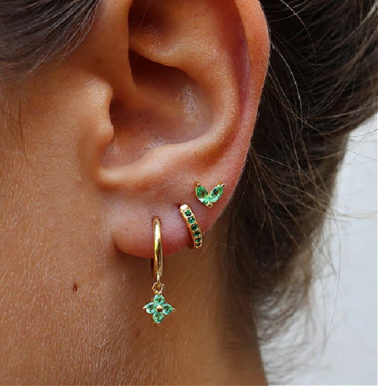 Oorbellen Set - Zilveren en Gouden Studs en Hoops Oorbellen Stapel Set-Hallo Susanne