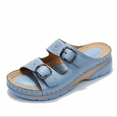 Orthopedische Sandalen - Dubbele Gesp - Dikke Zool - Slip-On Sandalen - Damesslippers-Hallo Susanne