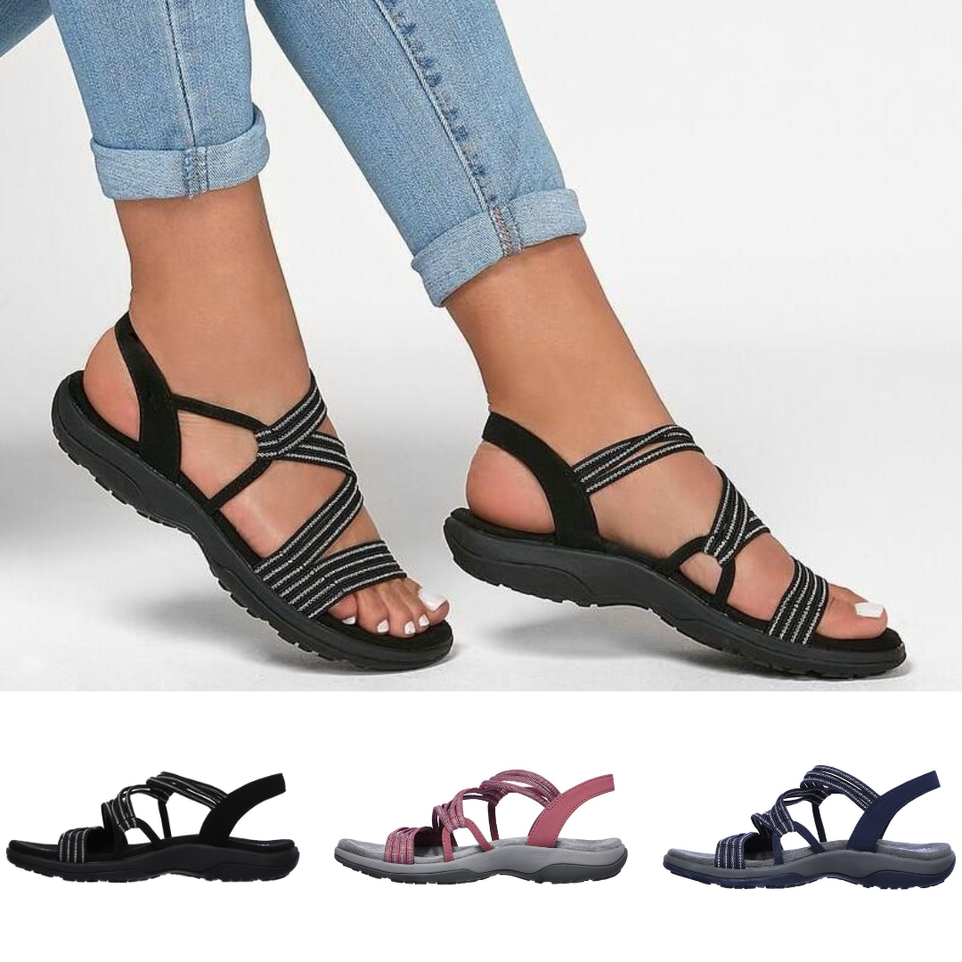 Orthopedische Sandalen - ergonomische sport sandalen met elastische band voor dames-Hallo Susanne