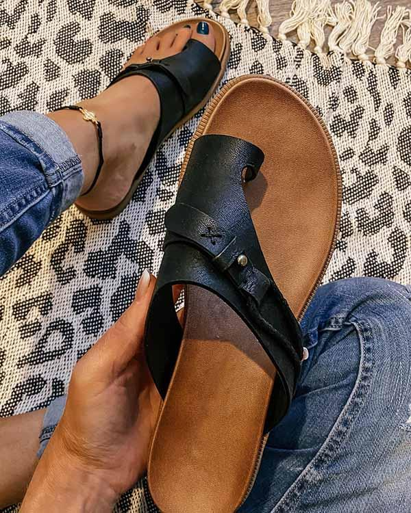 Orthopedische sandalen | Slip-On | Arch Fit | Platte sandalen | Damesslippers-Hallo Susanne