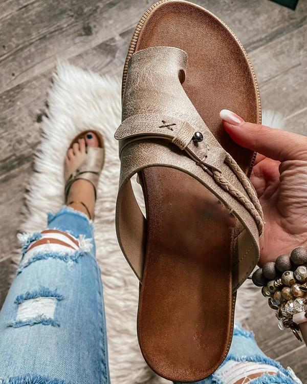 Orthopedische sandalen | Slip-On | Arch Fit | Platte sandalen | Damesslippers-Hallo Susanne