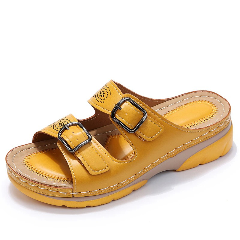 Orthopedische sandalen - Slip-On - Ergonomisch -Double Buckle sandalen - Damessandalen-Hallo Susanne