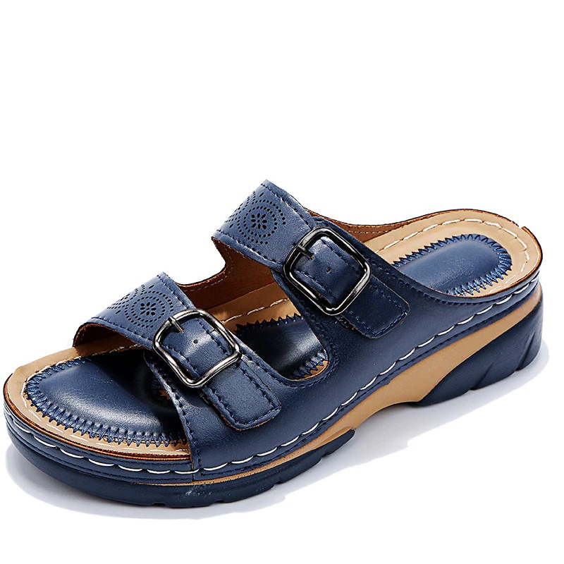 Orthopedische sandalen - Slip-On - Ergonomisch -Double Buckle sandalen - Damessandalen-Hallo Susanne