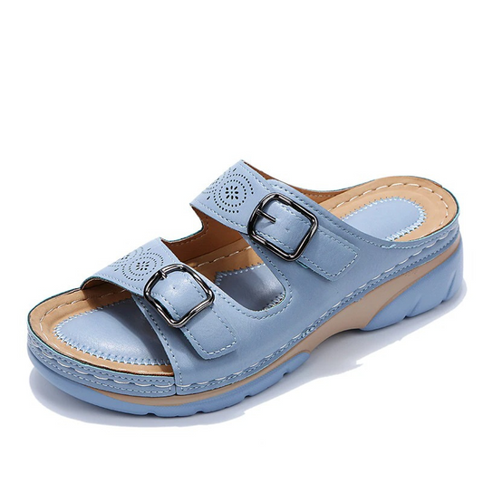 Orthopedische sandalen - Slip-On - Ergonomisch -Double Buckle sandalen - Damessandalen-Hallo Susanne