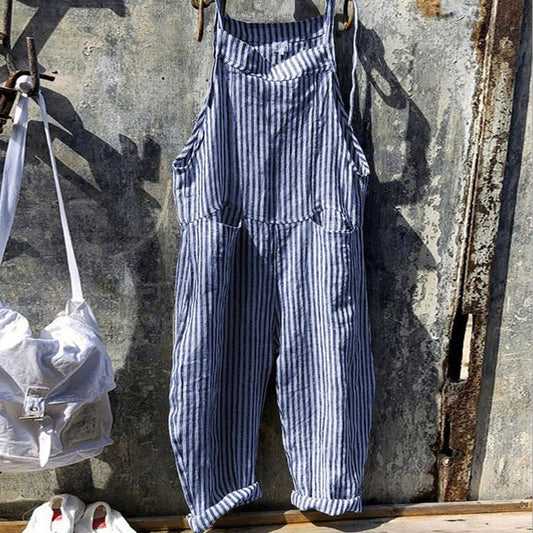 Overalls - Mouwloos - Baggy - tuinbroek - Jumpsuit voor dames-Hallo Susanne