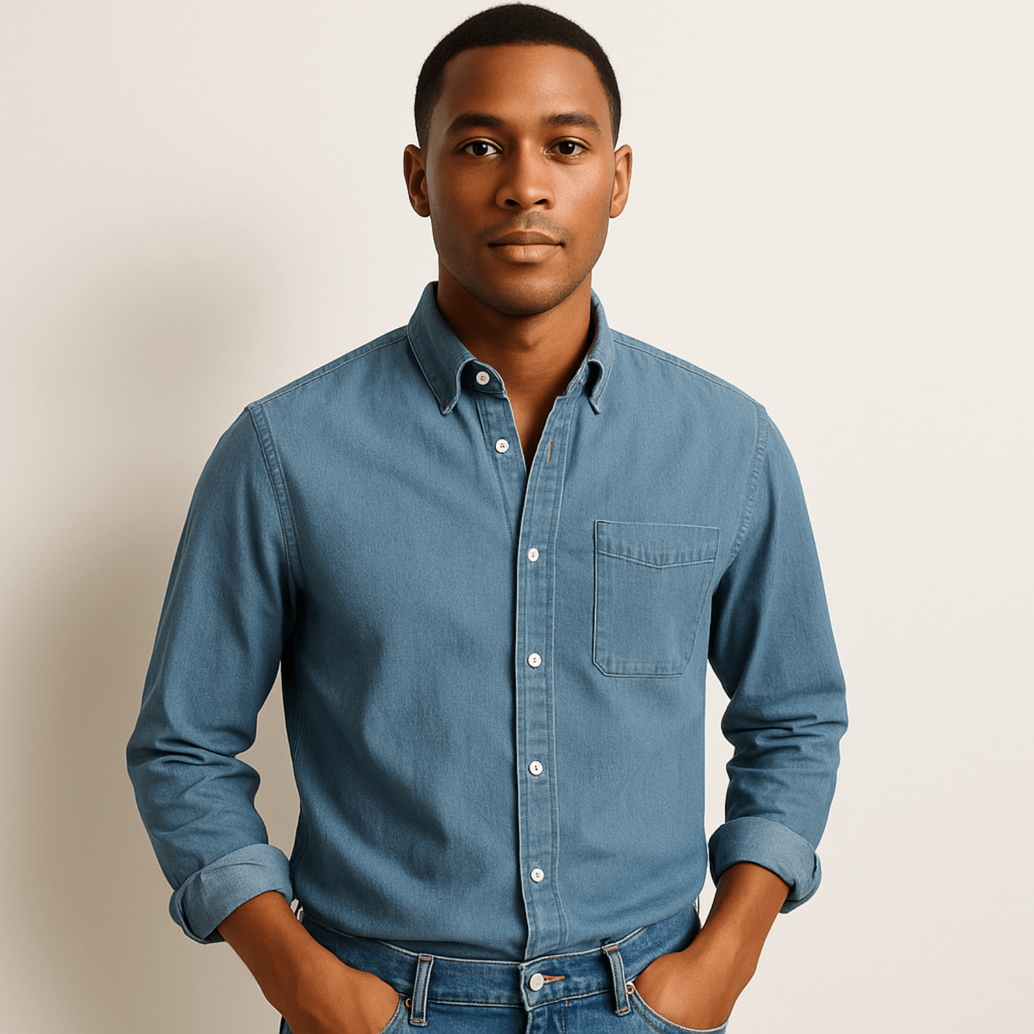 Overhemd met lange mouwen | Regular Fit | Kraagje | Button-Up Overhemd | Overhemd voor heren-Hallo Susanne