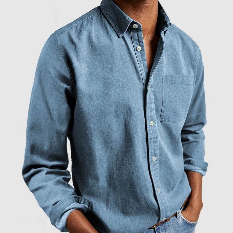 Overhemd met lange mouwen | Regular Fit | Kraagje | Button-Up Overhemd | Overhemd voor heren-Hallo Susanne