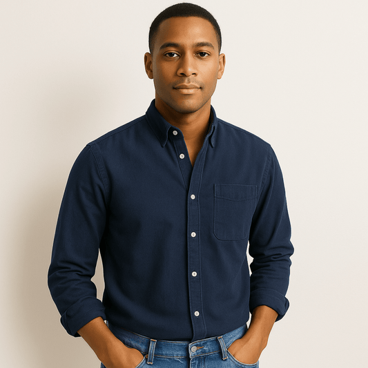 Overhemd met lange mouwen | Regular Fit | Kraagje | Button-Up Overhemd | Overhemd voor heren-Hallo Susanne