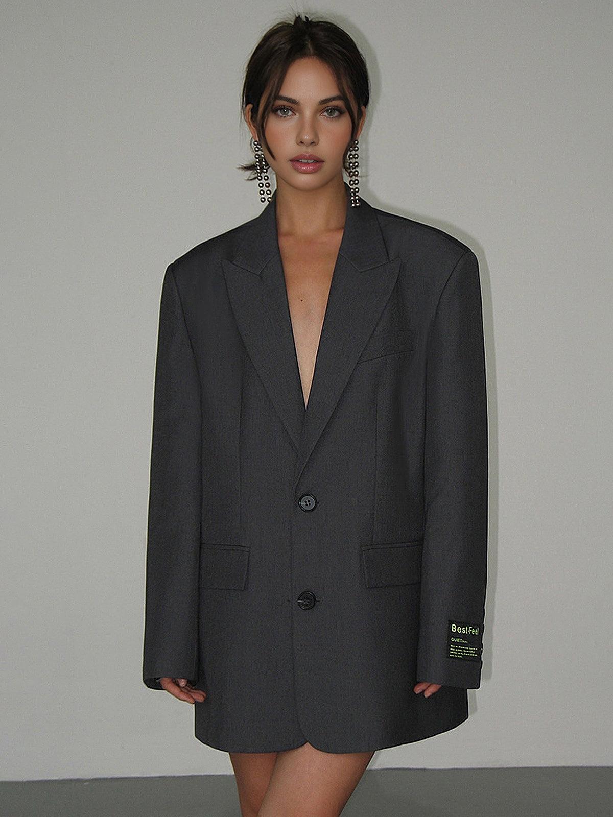 Oversized Blazer - Klassiek - Enkelrijks - Blazerjasje - Damesblazer-Hallo Susanne