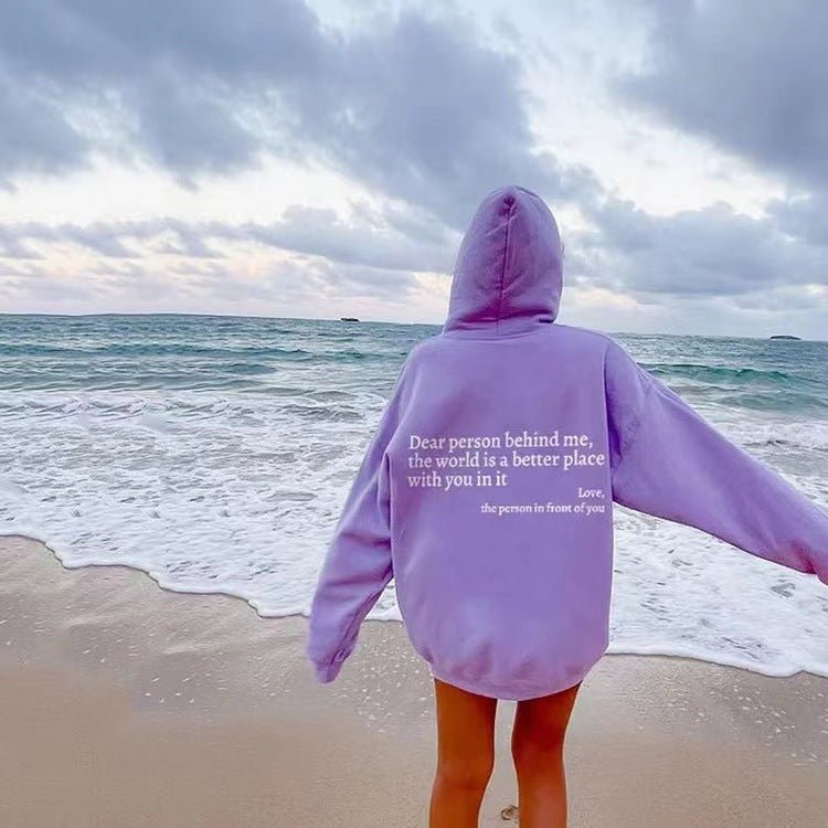 Oversized Hoodie - Unisex Warme Gedrukte Tekst Pullover Hoodie-Hallo Susanne