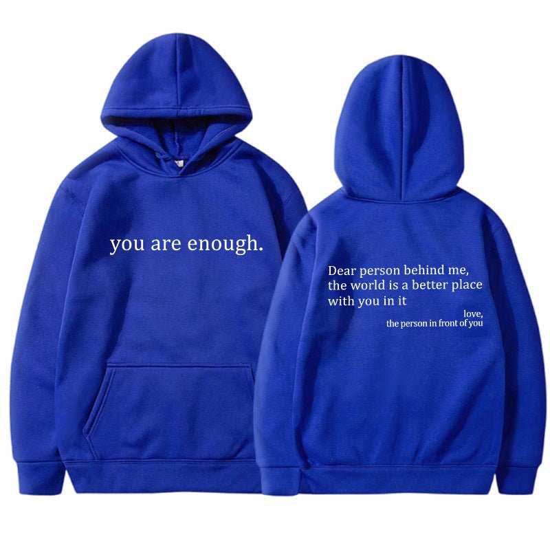 Oversized Hoodie - Unisex Warme Gedrukte Tekst Pullover Hoodie-Hallo Susanne