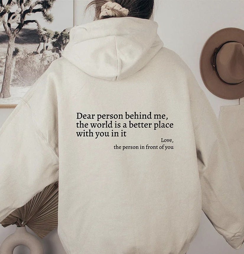 Oversized Hoodie - Unisex Warme Gedrukte Tekst Pullover Hoodie-Hallo Susanne
