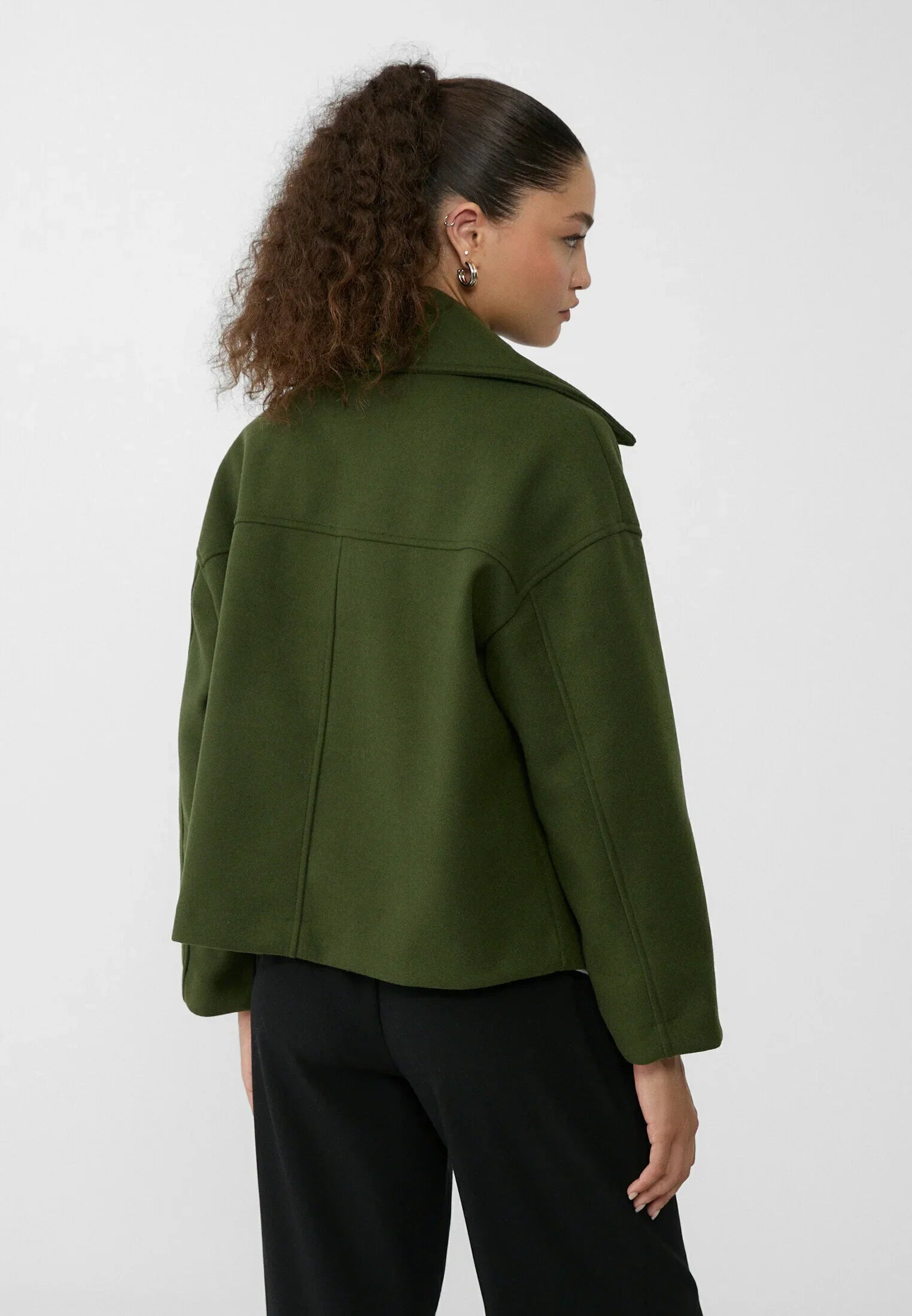 Oversized Jas - Double Breasted - Herfst - Korte trenchcoat - Damesjas-Hallo Susanne