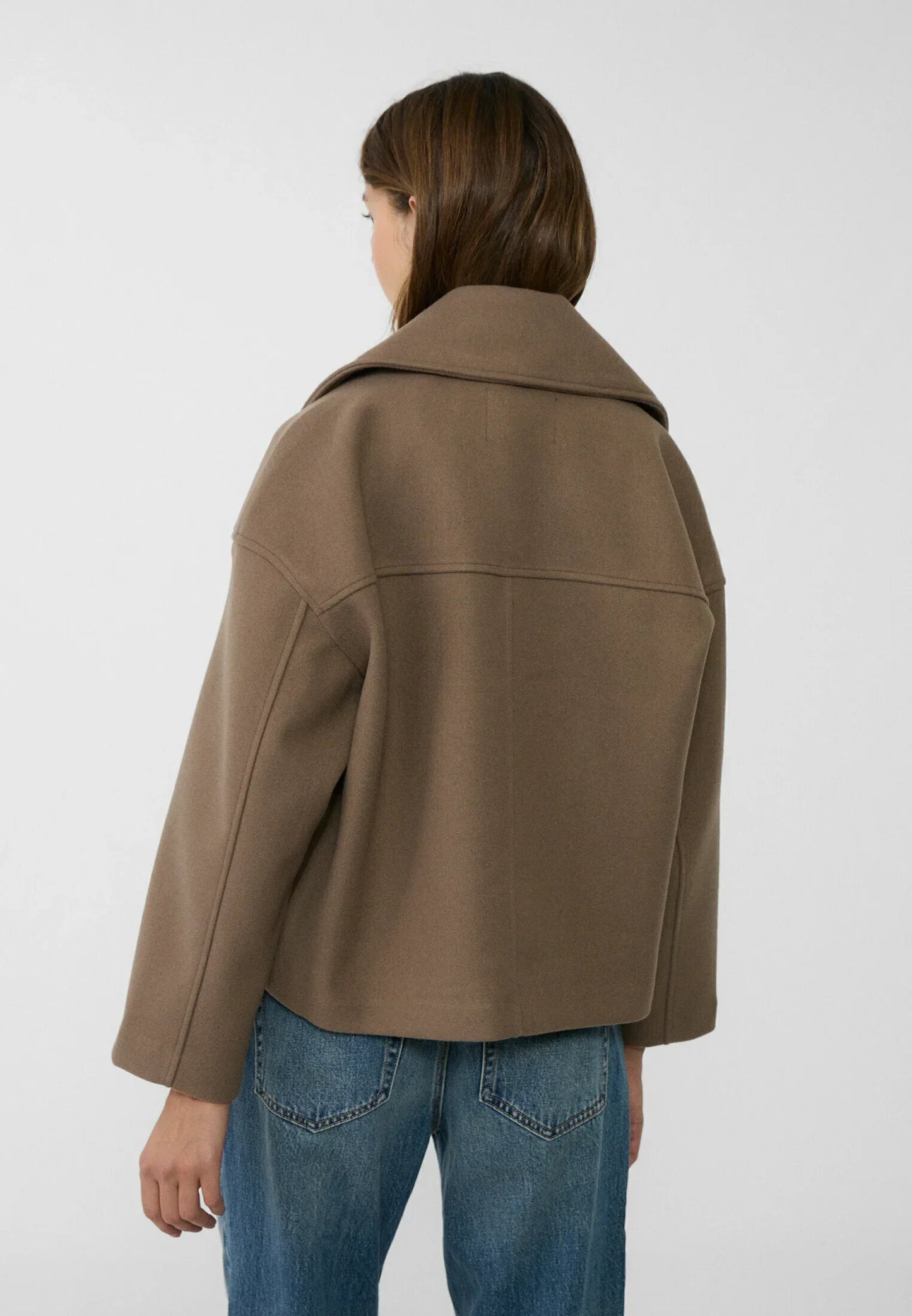 Oversized Jas - Double Breasted - Herfst - Korte trenchcoat - Damesjas-Hallo Susanne