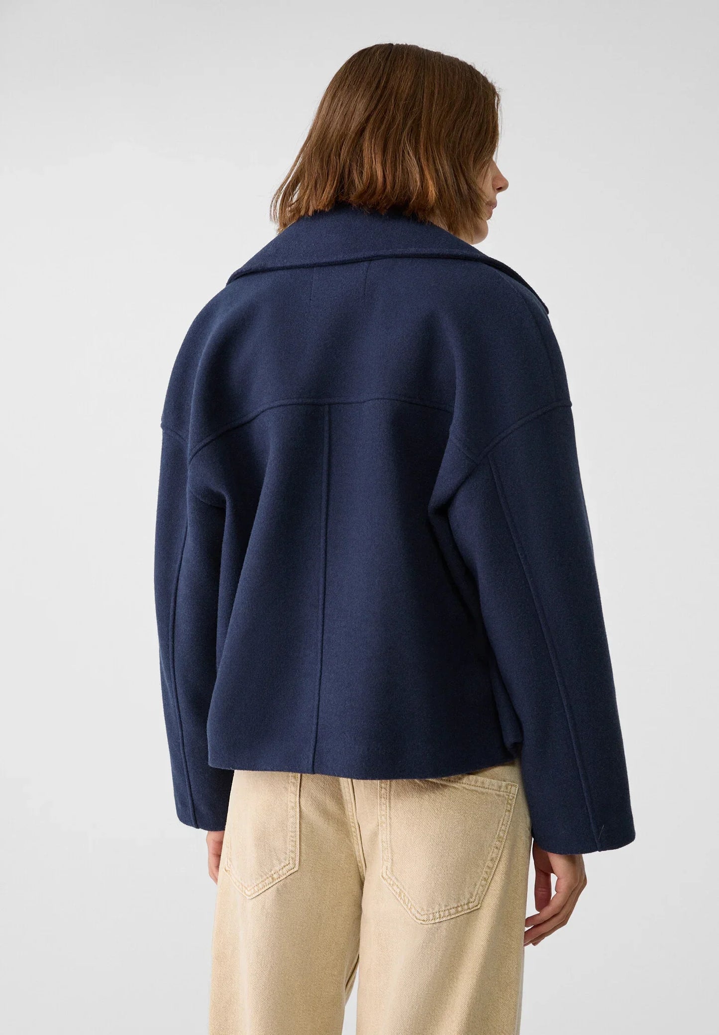 Oversized Jas - Double Breasted - Herfst - Korte trenchcoat - Damesjas-Hallo Susanne