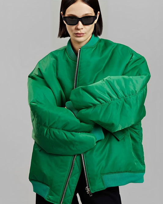 Oversized Jas - Warm - Gewatteerd - Winter Bomberjack - Damesjas-Hallo Susanne